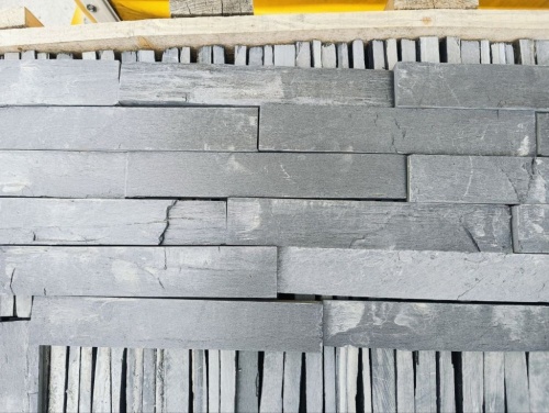 Плитка чёрная из натурального камня фасадная 30 см * 5 см, толщина 7 мм -30 мм купить в Абакане