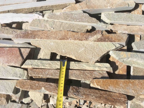 Горбушка златолит золотистый для облицовки купить в Абакане