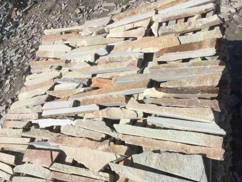 Горбушка златолит золотистый для облицовки купить в Абакане